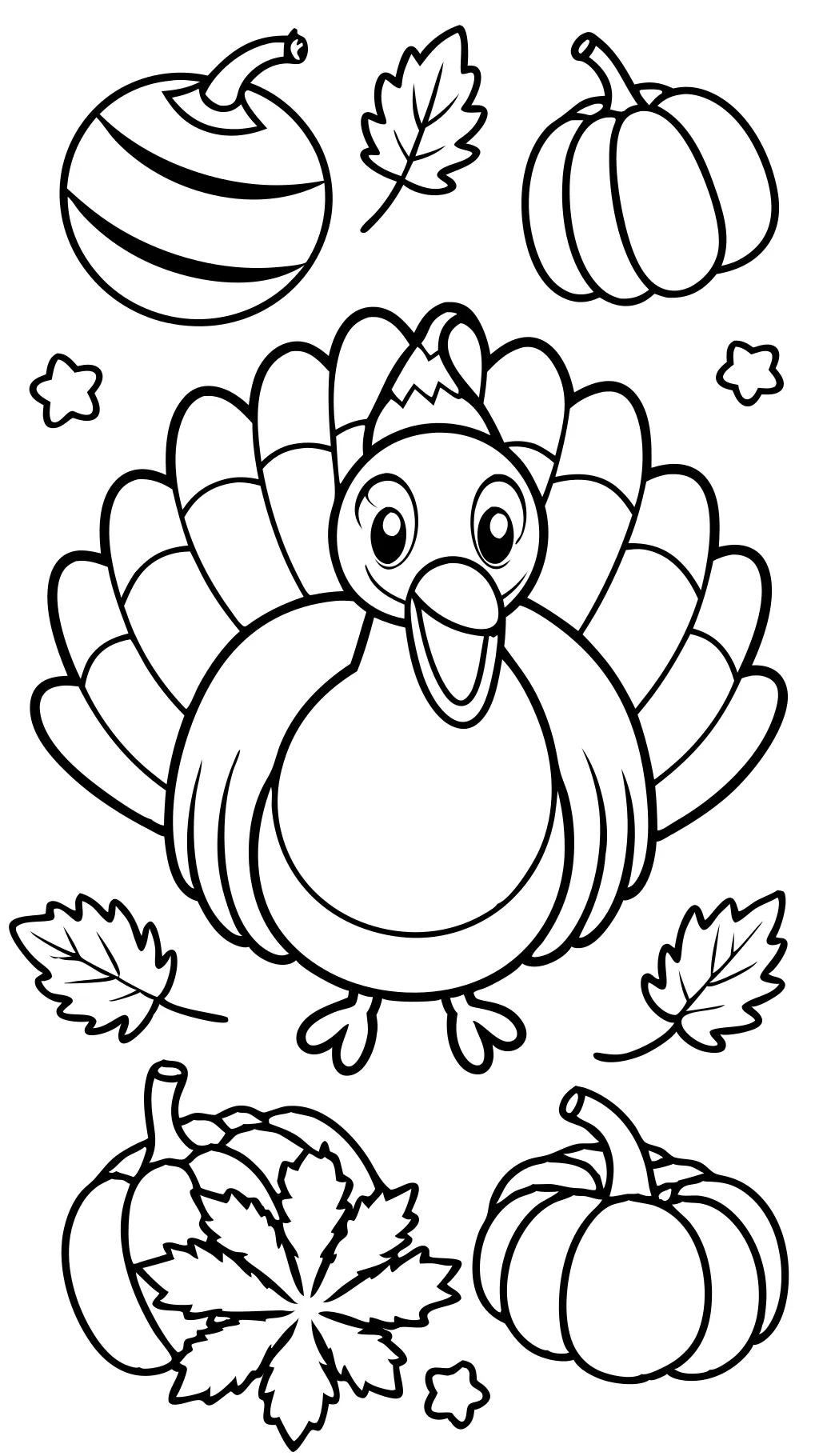 free printable turkey coloring pages for kids